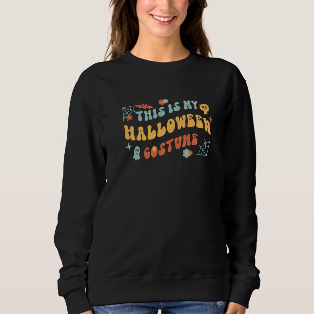 This Is My Halloween Costume 70s Groovy Women Men  T Shirt (Framsida)