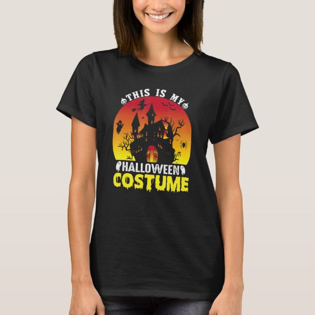 This Is My Halloween Costume Last Minute Halloween T Shirt (Framsida)