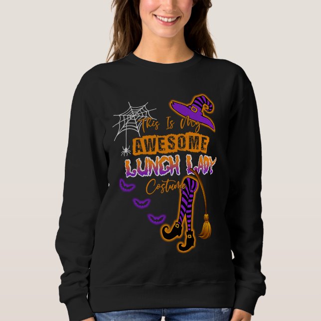 This Is My Halloween Lunch Lady Costume Cafeteria  T Shirt (Framsida)