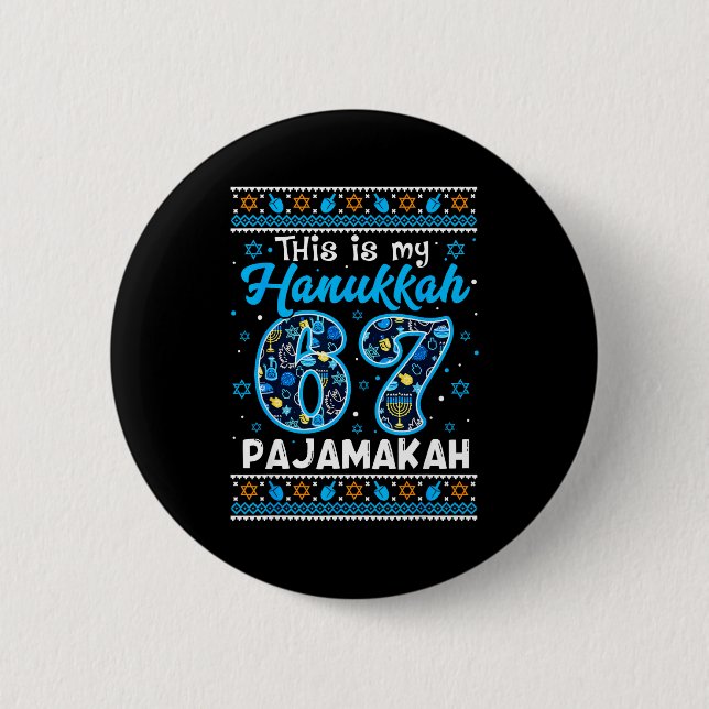 This Is My Hanukkah 67 Pajamakah For Jewish Christ Knapp (Framsida)
