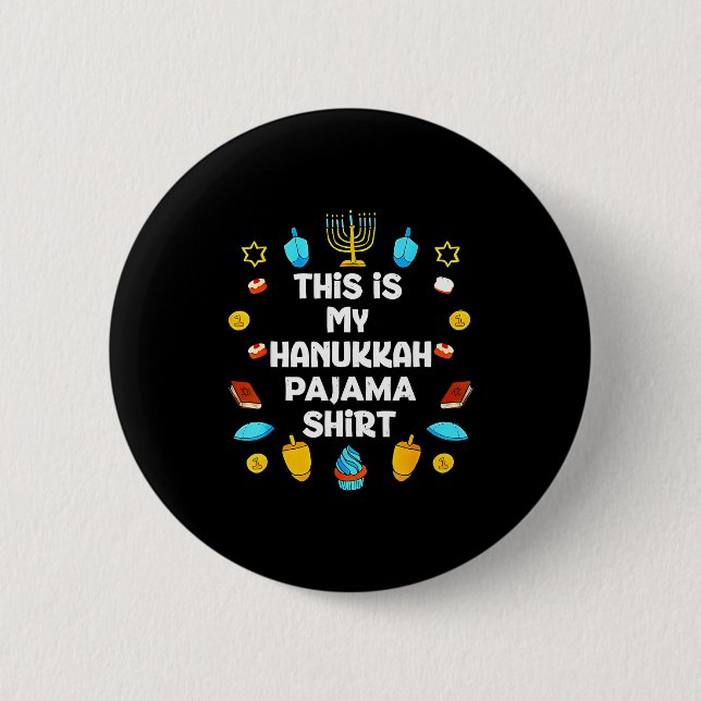 This Is My Hanukkah Pajama Shirt Chanukah Jewish M Knapp (Framsida)