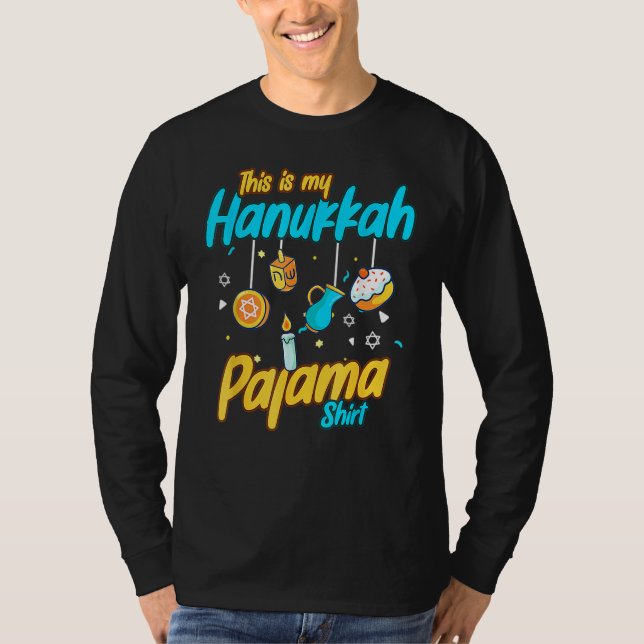 This Is My Hanukkah Pajamakah Hanukkah  Pjs T Shirt (Framsida)