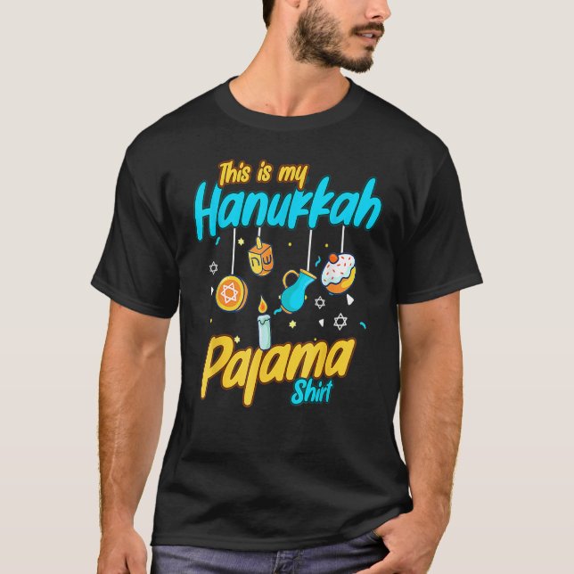 This Is My Hanukkah Pajamakah Hanukkah  Pjs T Shirt (Framsida)