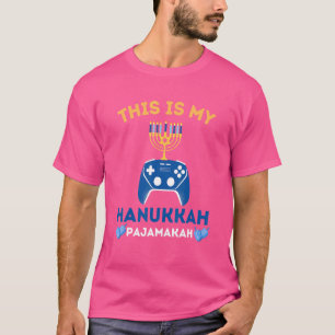 This Is My Hanukkah Pajamakah Judiska TV-spel Co T Shirt