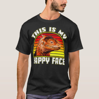 This Is My Happy Face Bearded Dragon  T Shirt