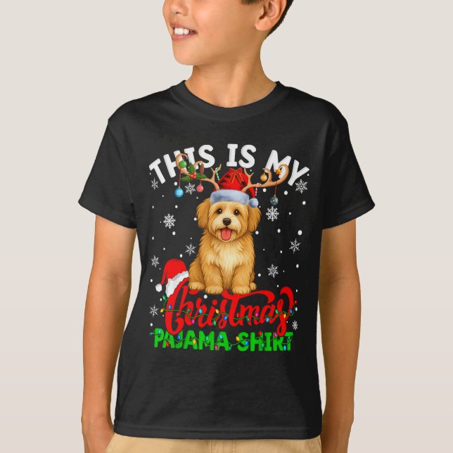 This Is My Havanese Dog Ugly Christmas Pajama Swea T Shirt (Framsida)