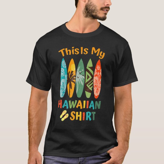 This Is My Hawaiian Luau.Aloha Hawaii Beach Pineap T Shirt (Framsida)