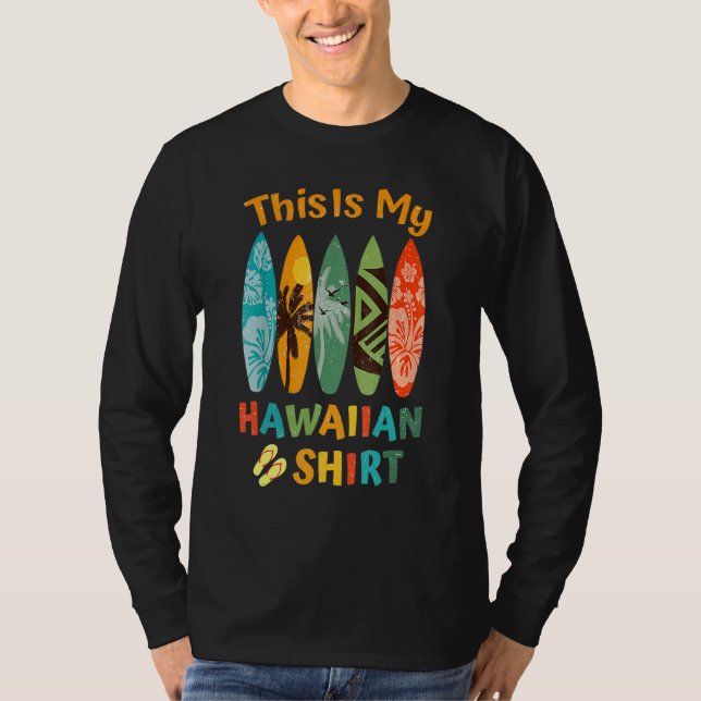 This Is My Hawaiian Luau.Aloha Hawaii Beach Pineap T Shirt (Framsida)