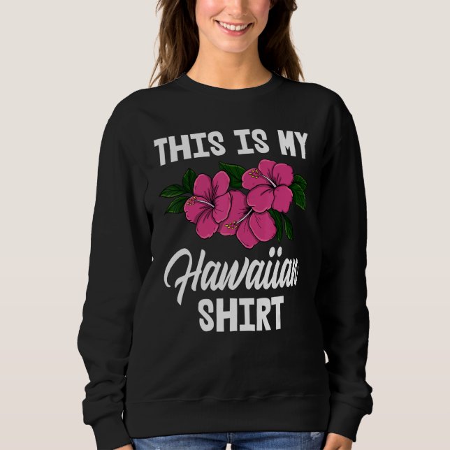 This Is My Hawaiian     Men Flower Aloha Party Lov T Shirt (Framsida)
