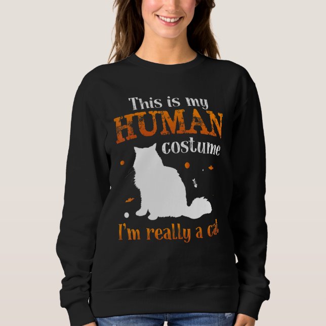 THis is my human costume I`m Really A Cat T Shirt (Framsida)
