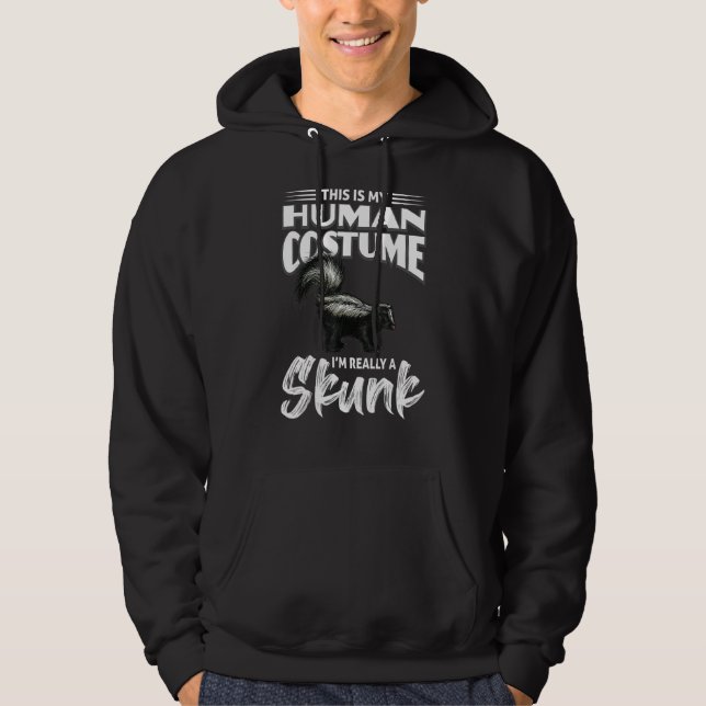 This is my Human Costume i`m really a Skunk Lovers Hoodie (Framsida)