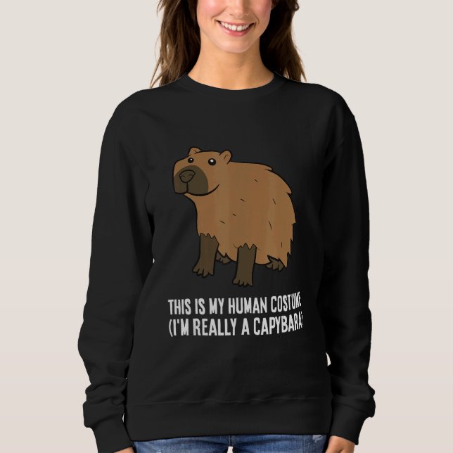 This Is My Human Costume I'm Really A Capybara T Shirt (Framsida)