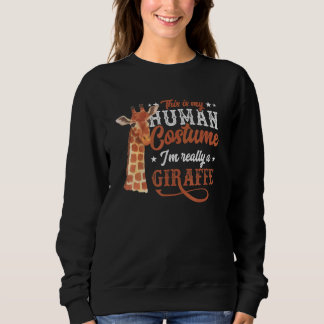 This Is My Human Costume I'm Really A Giraffe Safa T Shirt