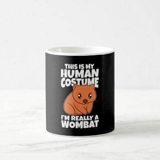 This Is My Human Costume I'm Really A Wombat Kaffemugg