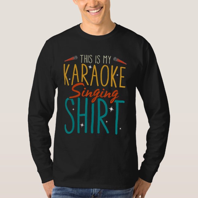 This Is My Karaoke Singing   Karaoke Singer T Shirt (Framsida)