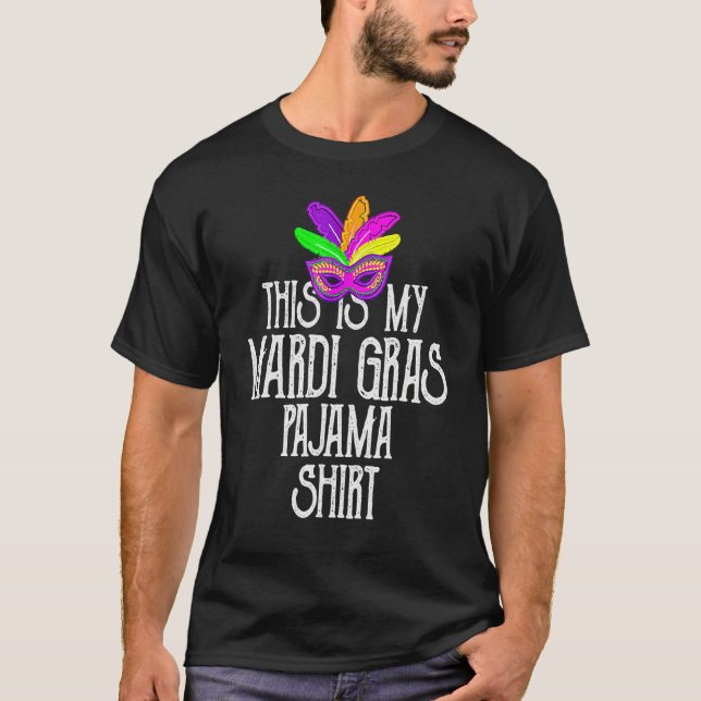 This Is My Mardi Gras Costume Shirt Carnaval Party T Shirt (Framsida)
