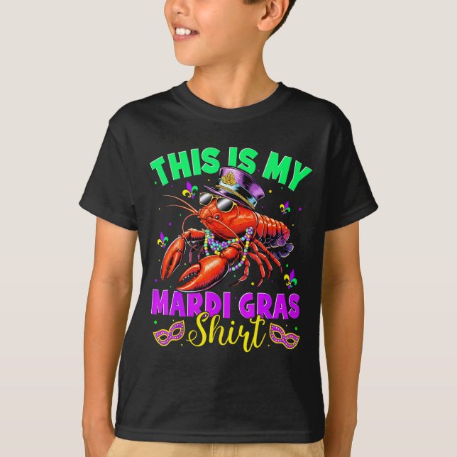 This Is My Mardi Gras Shirt Crawfish Funny Men Wom T (Framsida)