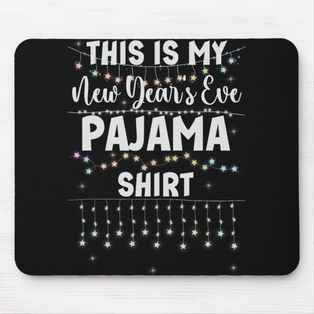 This Is My New Year's Eve Pajama Shirt Lights Men  Musmatta (Framsidan)