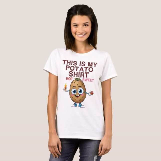 This Is My Potato Shirt woman t shirt  (Hel framsida)