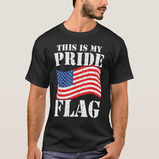 This Is My Pride Flag USA American 4th of July Pat T Shirt (Framsida)