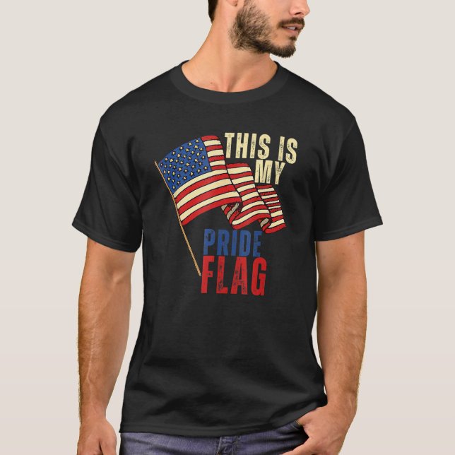 This Is My Pride Flag USA American Patriotic 4th O T Shirt (Framsida)