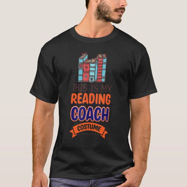 This Is My Reading Coach Costume T Shirt (Framsida)