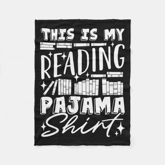 This Is My Reading Pajama Bedtime Reading Funny  Fleecefilt (Framsidan)