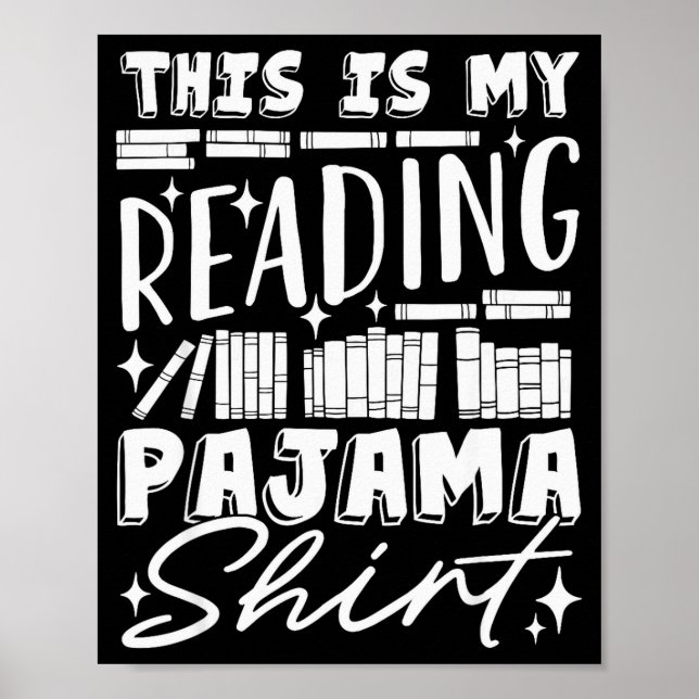 This Is My Reading Pajama Bedtime Reading Funny  Poster (Framsidan)