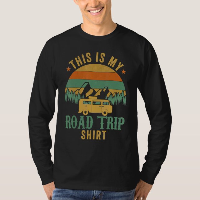 This Is My Road Trip RV Camper Travel Family Vacat T Shirt (Framsida)