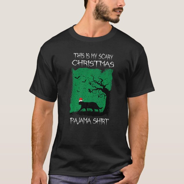 This Is My Scary Christmas Pajama  3 T Shirt (Framsida)