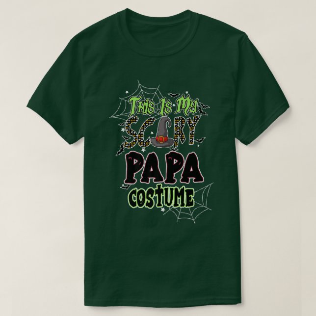 This Is My Scary Papa Costume Family Matching Hall T Shirt (Design framsida)