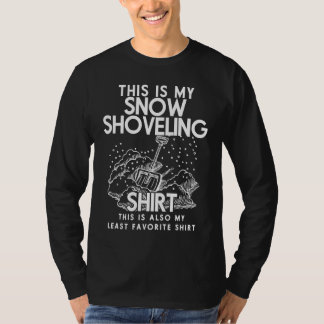 This Is My Snow Shoveling  Funny Snow Removal T Shirt