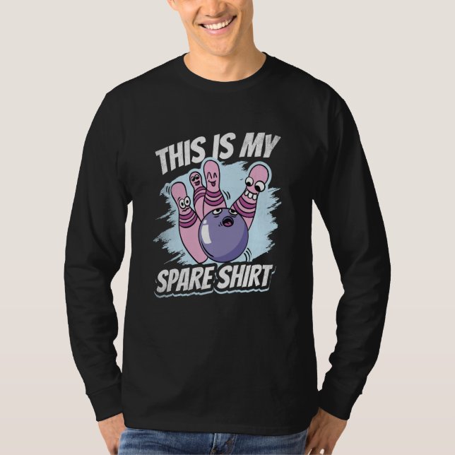 This is My Spare  Bowling Excuses Saying T Shirt (Framsida)