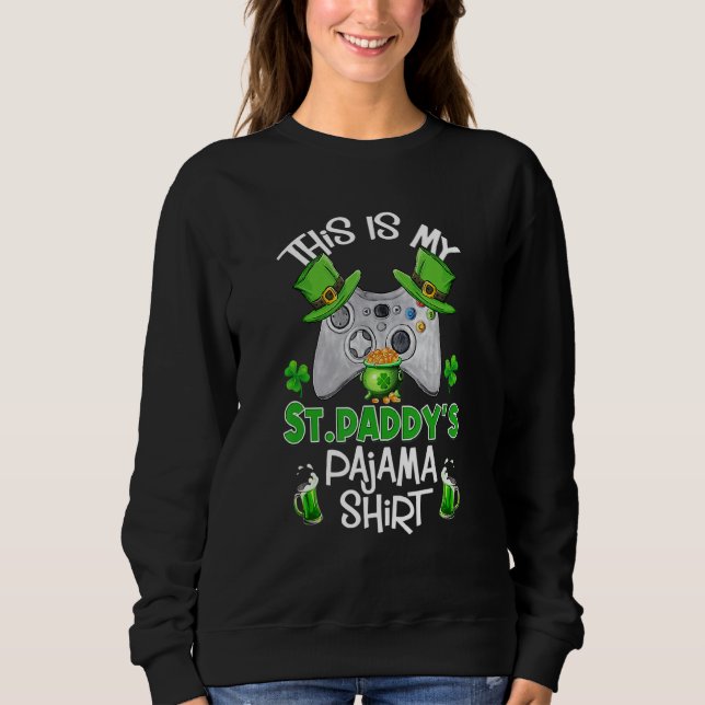This is My St Patrick's Day Pajama Leprechaun Hat  T Shirt (Framsida)