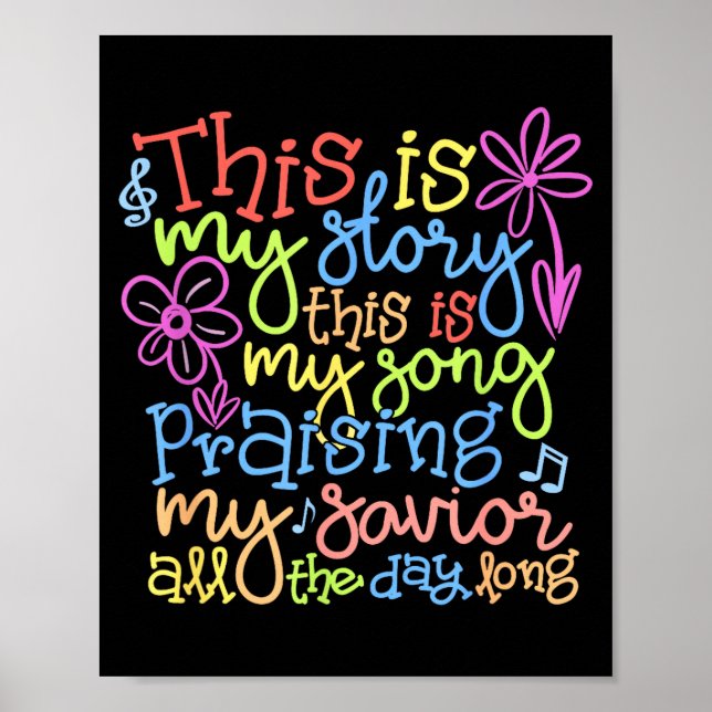 This Is My Story - Christian Faith Gift  Poster (Framsidan)