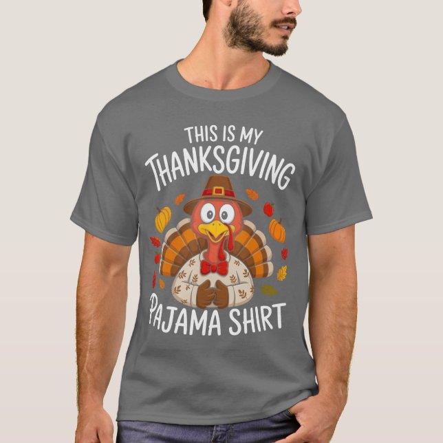 This is My Thanksgiving Pajama T Shirt (Framsida)