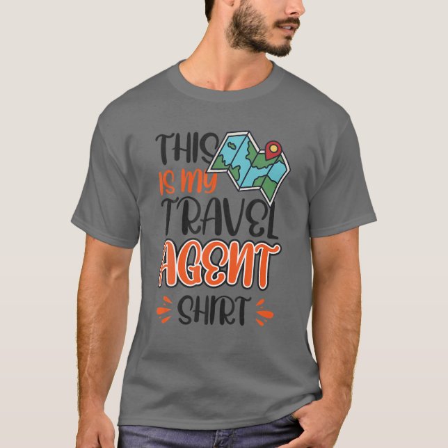This Is My Travel Agent T Shirt (Framsida)