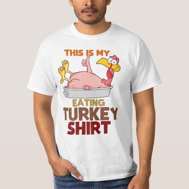 This Is My Turkey Eating Shirt – Funny Thanksgivin T (Framsida)