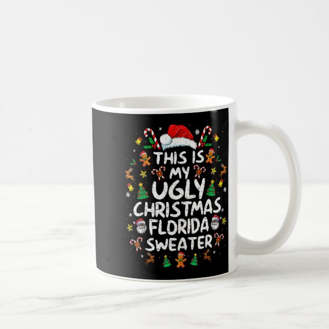This Is My Ugly Christmas Florida Shirt Christmas  Kaffemugg (Höger)