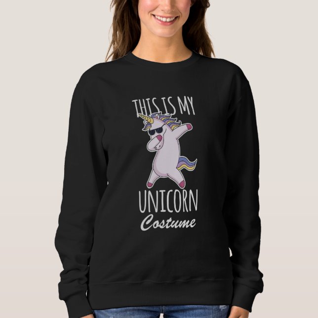 This Is My Unicorn Costume  Lazy Easy T Shirt (Framsida)