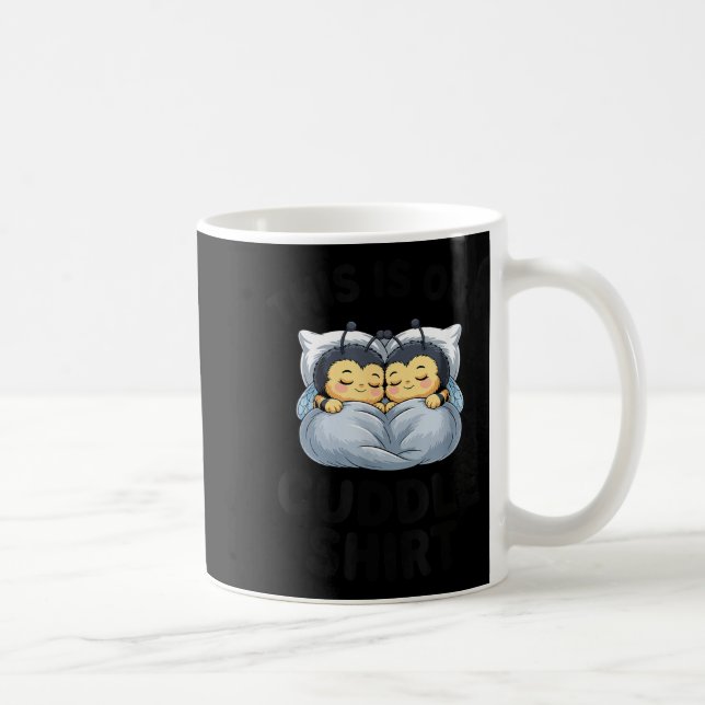 This Is Our Cuddle Shirt Cute Bumble Bee Couple  Kaffemugg (Höger)