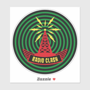 This Is Radio Clash På Pirat Satellit Parodi Klistermärken
