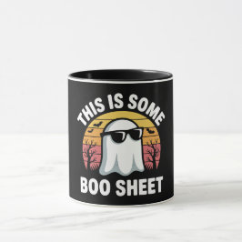 This Is Some Boo Sheet Retro Ghost Pun Mugg