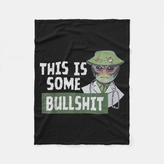 This Is Some Bull - Alien Nurse  Fleecefilt (Framsidan)