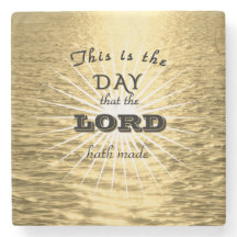 This is the day Religious Stone Coaster