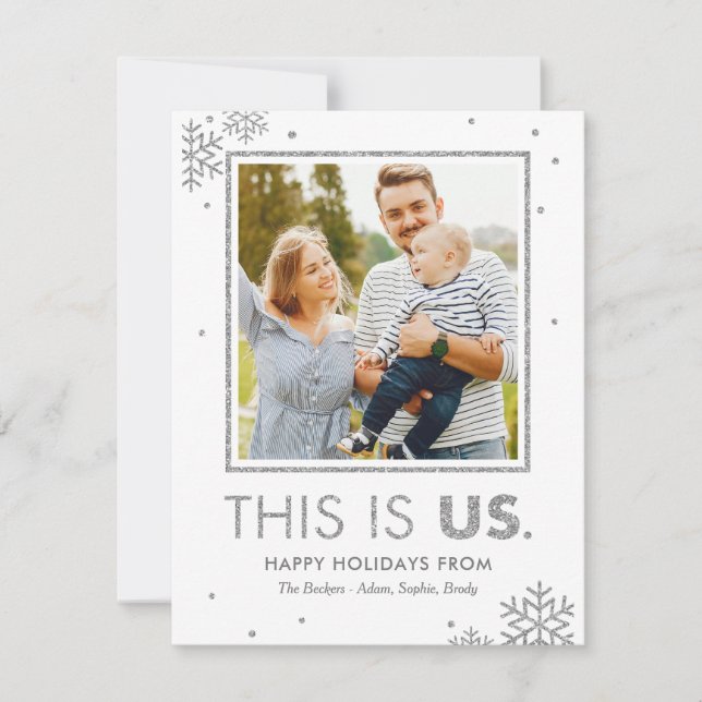 This Is Us Julkort Silver (Framsida)