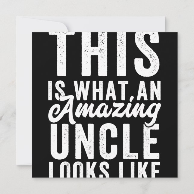 This is What an Amazing Uncle Looks Like Spara Datumet (Framsida)