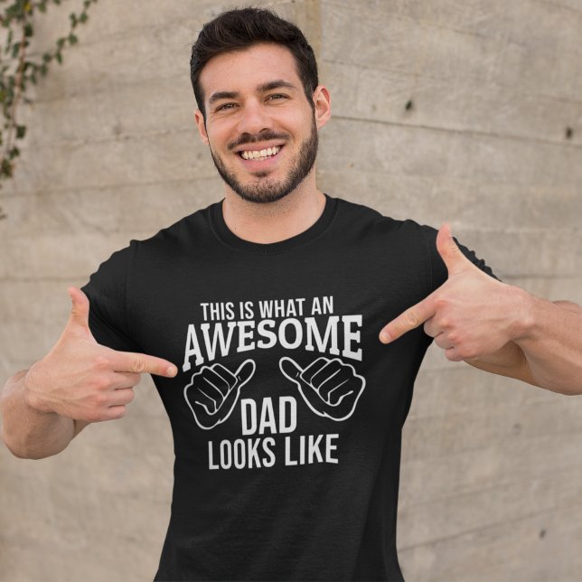 This is What an Awesome Dad Looks Like Funny Dad T Shirt (Skapare uppladdad)