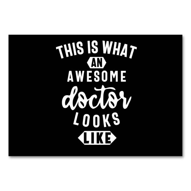 This Is What An Awesome Doctor Looks Like Bordsnummer (Framsidan)