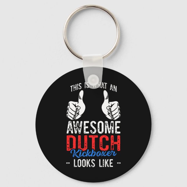 This Is What An Awesome Martial Art Dutch Kickboxi Nyckelring (Framsida)